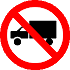Proibido trânsito de caminhões