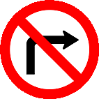 Proibido virar à direita